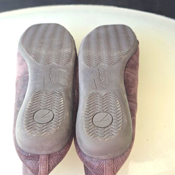 Trotters Sizzle Ballet Flats Brown Lady 9-SS  Flats / Gold Accents Toe Box Nwob - Picture 13 of 16